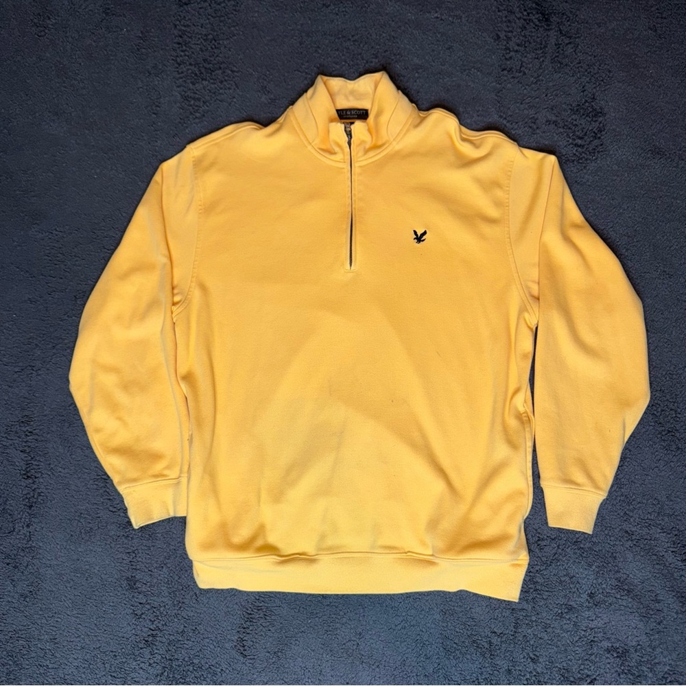 Lyle & Scott Yellow Half-Zip Jacket